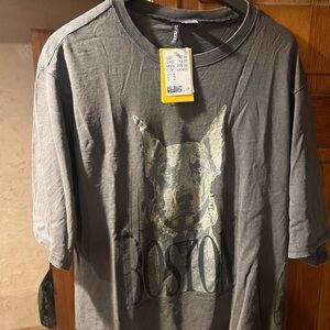 Gray Boston Graphic Men's Shirt